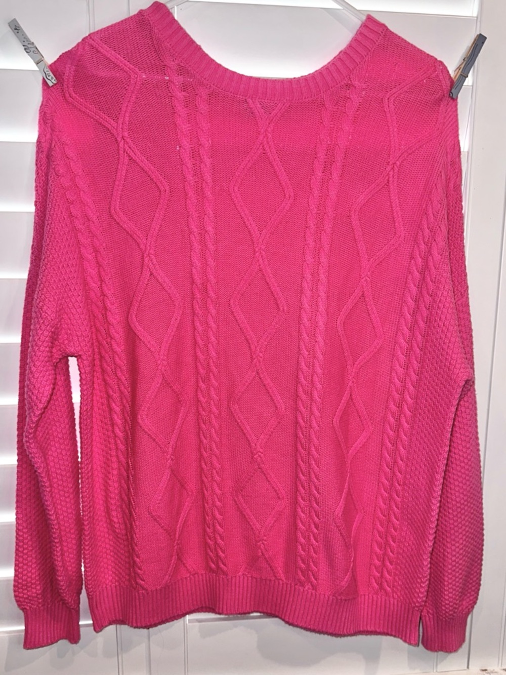 Hollister Knit Crewneck Sweater - Bright Pink